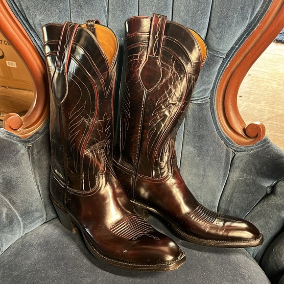 Lucchese goat skin western boots NEW IN BOX - Picture 2 of 9